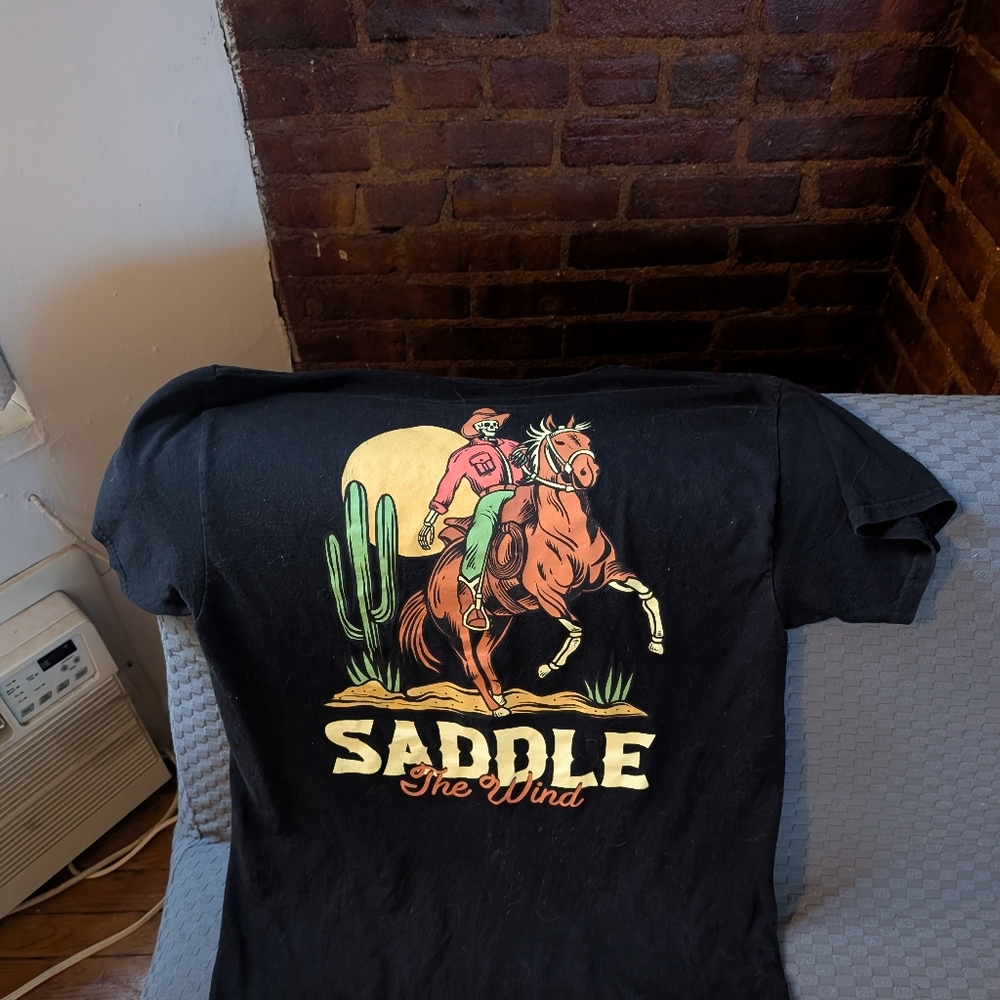 T&J Designs Black Saddle The Wind Tee